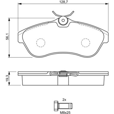 0 986 424 635 Bremsbelagsatz, Scheibenbremse