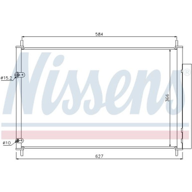 Nissens | Kondensator, Klimaanlage | 940037