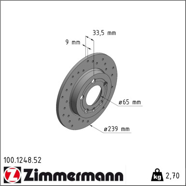 100.1248.52 Bremsscheibe SPORT Z