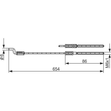 1 987 477 833 Seilzug, Feststellbremse