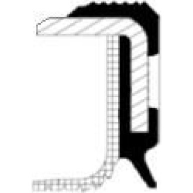 20025510B Wellendichtring, Kurbelwelle