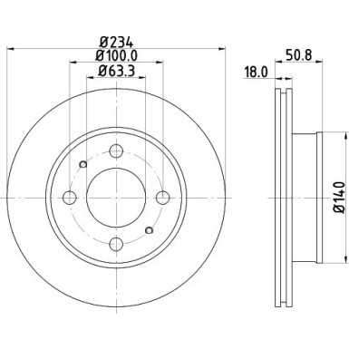 Hella | Bremsscheibe | 8DD 355 112-761