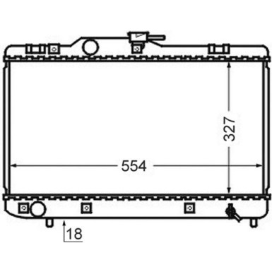 CR 768 000S Kühler, Motorkühlung BEHR