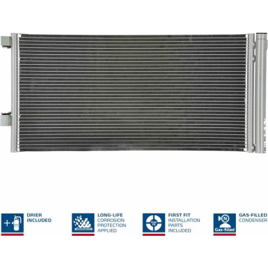 940034 Kondensator, Klimaanlage ** FIRST FIT **