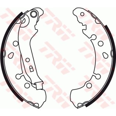 GS8778 Bremsbackensatz