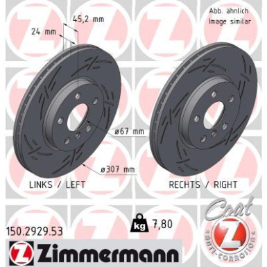 Zimmermann Bremsscheibe BLACK Z 150.2929.53