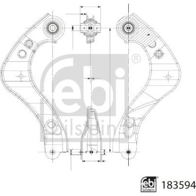 FEBI BILSTEIN 183594 Querlenker, Lenker, Radaufhängung