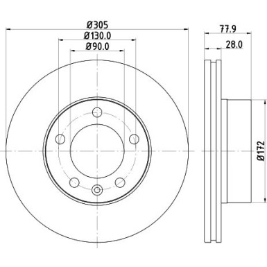 Hella Pagid | Bremsscheibe | 8DD 355 127-791