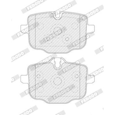 Ferodo | Bremsbelagsatz, Scheibenbremse | FDB4381 Ferodo | Bremsbelagsatz, Scheibenbremse | FDB4381