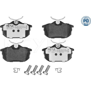 Meyle Bremsbelagsatz, Scheibenbremse MEYLE-PD: Advanced performance and design 025 218 6115/PD