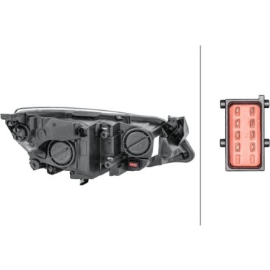 Hella 2 x HELLA Hauptscheinwerfer 1EG 010 011-671