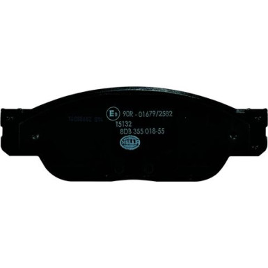 Hella | Bremsbelagsatz, Scheibenbremse | 8DB 355 018-551