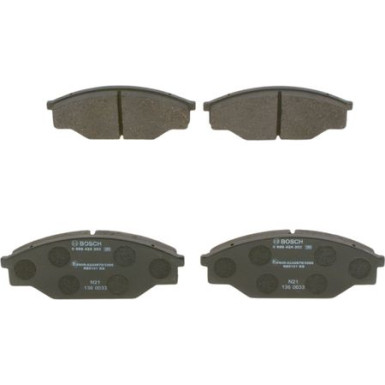 BOSCH | Bremsbelagsatz, Scheibenbremse | 0 986 424 382