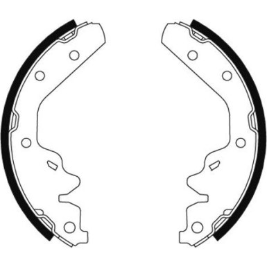 91063800 Bremsbackensatz 91063800 Bremsbackensatz