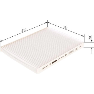 BOSCH 1 987 432 253 Innenraumfilter BOSCH 1 987 432 253 Innenraumfilter