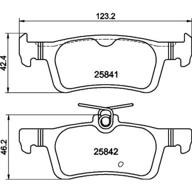 8DB 355 021-311 Bremsbelagsatz, Scheibenbremse