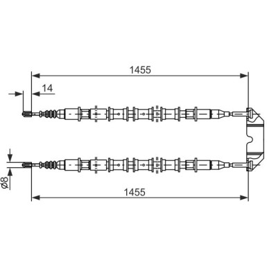 1 987 477 391 Seilzug, Feststellbremse