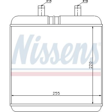 Nissens | Wärmetauscher, Innenraumheizung | 71810