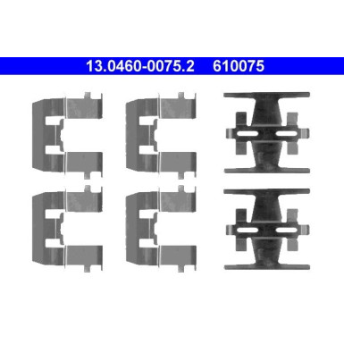 13.0460-0075.2 Zubehörsatz, Scheibenbremsbelag