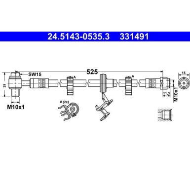 24.5143-0535.3 Bremsschlauch