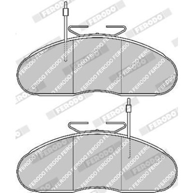 Ferodo | Bremsbelagsatz, Scheibenbremse | FVR792