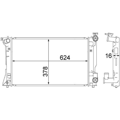 Mahle | Kühler, Motorkühlung | CR 1529 000S