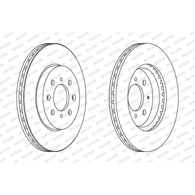 Ferodo | Bremsscheibe | DDF1610C