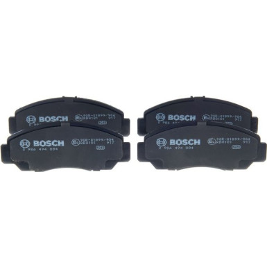 BOSCH | Bremsbelagsatz, Scheibenbremse | 0 986 494 884