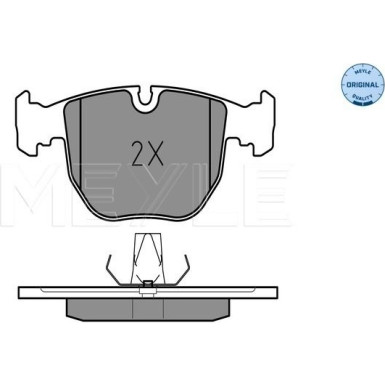Meyle Bremsbelagsatz, Scheibenbremse MEYLE-ORIGINAL: True to OE 025 214 8619