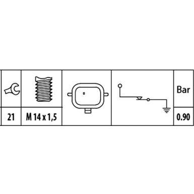6ZL 003 259-901 Öldruckschalter