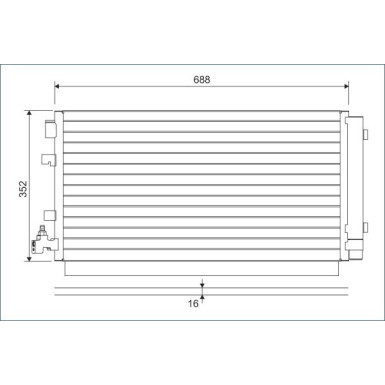 814094 Kondensator, Klimaanlage