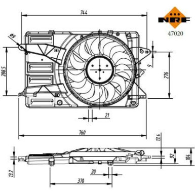 47020 Lüfter, Motorkühlung