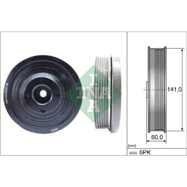 544 0143 10 Riemenscheibe, Kurbelwelle 544 0143 10 Riemenscheibe, Kurbelwelle