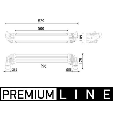 Mahle | Ladeluftkühler | CI 611 000P