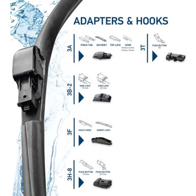 Hella Wischblatt Scheibenwischer CLEANTECH 9XW 358 053-161