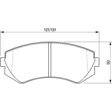 0 986 424 489 Bremsbelagsatz, Scheibenbremse