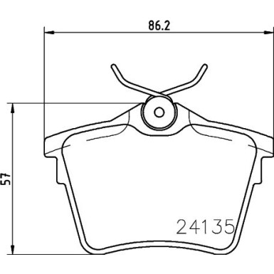 8DB 355 011-501 Bremsbelagsatz, Scheibenbremse