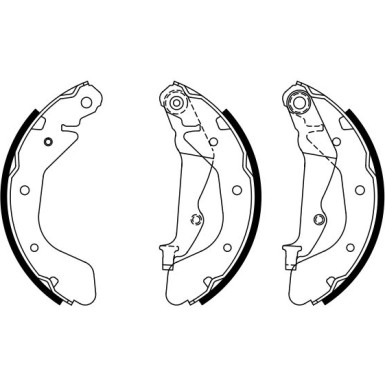 0 986 487 950 Bremsbackensatz