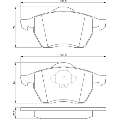 BOSCH | Bremsbelagsatz, Scheibenbremse | 0 986 494 003