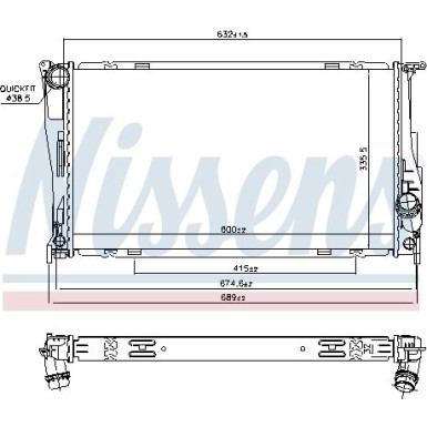 60832 Kühler, Motorkühlung ** FIRST FIT **