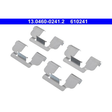 13.0460-0241.2 Zubehörsatz, Scheibenbremsbelag