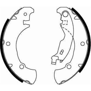 GS8654 Bremsbackensatz