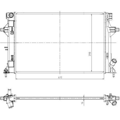 NRF | Kühler, Motorkühlung | 550035 NRF | Kühler, Motorkühlung | 550035
