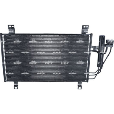 NRF 350361 Klimakondensator für MAZDA 2, CX-3 mit Trockner, mit Dichtring, 15,5mm, 10,1mm, Aluminium, 602mm