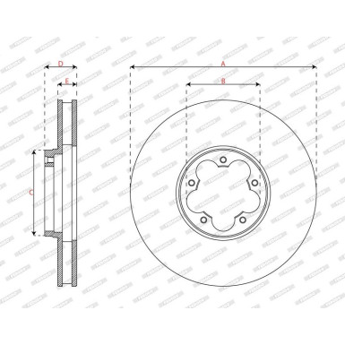 DDF3095C Bremsscheibe PREMIER