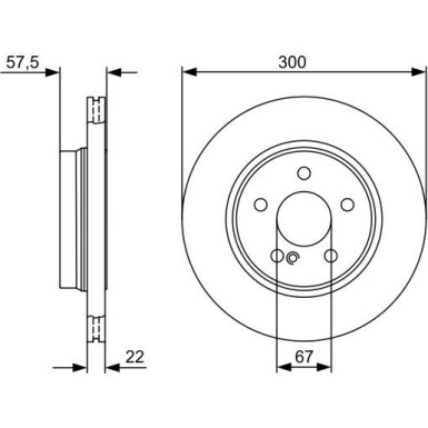 0 986 479 411 Bremsscheibe 0 986 479 411 Bremsscheibe