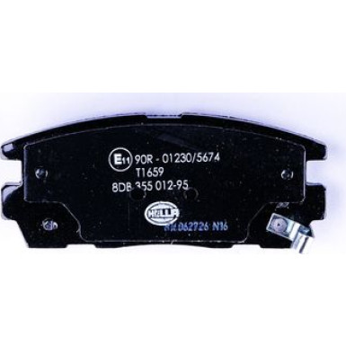 Hella | Bremsbelagsatz, Scheibenbremse | 8DB 355 012-951