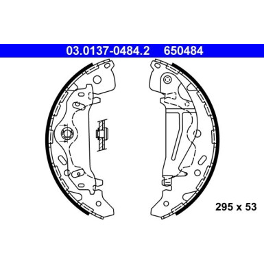 ATE | Bremsbackensatz | 03.0137-0484.2