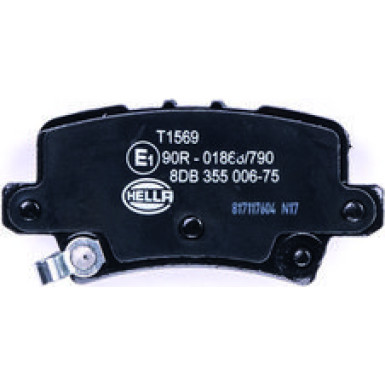 Hella | Bremsbelagsatz, Scheibenbremse | 8DB 355 006-751