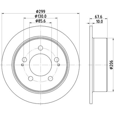 Hella | Bremsscheibe | 8DD 355 116-341